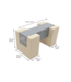 Uitbreiding Foam blokken glijbaan XXL – Balance Bridge beige/grijs