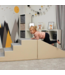 Uitbreiding Foam blokken glijbaan XXL – Balance Bridge beige/grijs