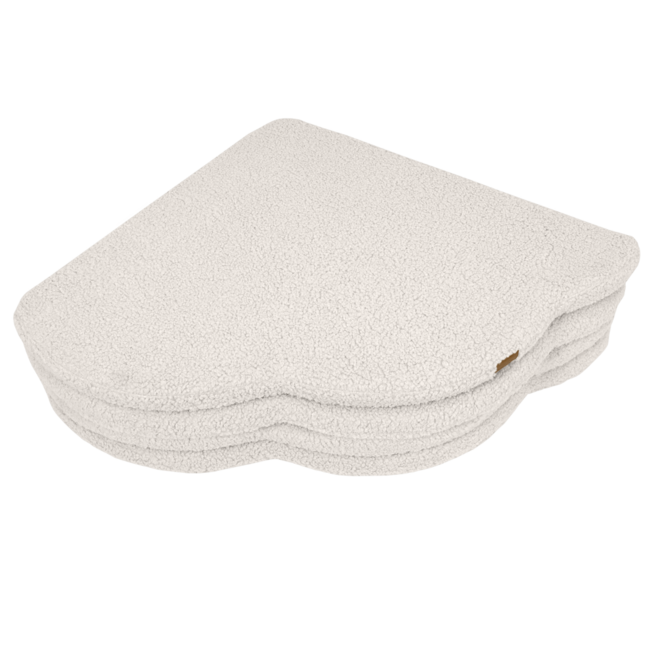 Teddystof speelmat ecru wolkvorm – stijlvol en zacht