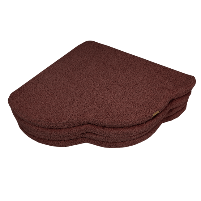 Teddystof speelmat bruin wolkvorm – warm en knus design