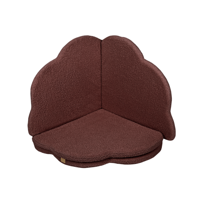 Teddystof speelmat bruin wolkvorm – warm en knus design