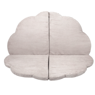 MeowBaby Corduroy foam speelmat wolk | Ecru