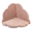Poeder roze foam speelmat met corduroy hoes
