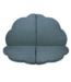Turquoise foam speelmat met corduroy hoes