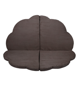 MeowBaby Corduroy foam speelmat wolk | Bruin