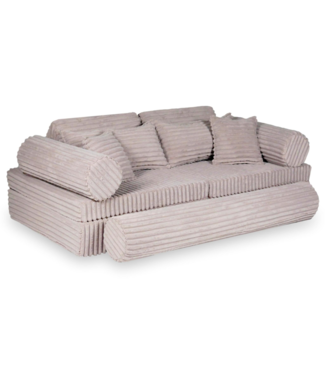 Mimii Luxe montessori speelbank Waffle | Lichtroze Mimii Luxe montessori speelbank Waffle | Lichtroze