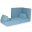 Canapé Montessori luxe en velours côtelé waffle bleu – sofa modulaire 10 pièces