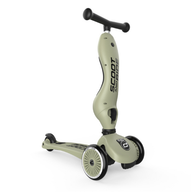 2-in-1 Laufrad & Roller für Kinder (1-5 Jahre) – Olive