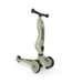 Kinderstep Highwaykick 1 olive kinderstep 2-in-1 met zitje