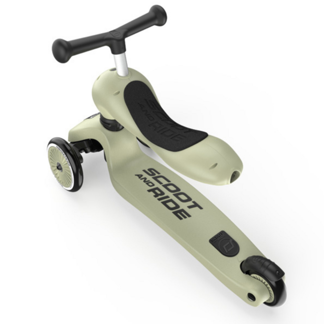 2-in-1 Scooter & Balance Bike for Children (1-5 years) – Olive