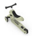 Kinderstep Highwaykick 1 olive kinderstep 2-in-1 met zitje