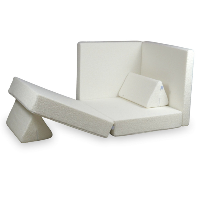 Banc Montessori Luxe – Tissu Teddy Doux, Sûr et Créatif