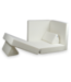 Witte Montessori speelbank van zachte teddystof