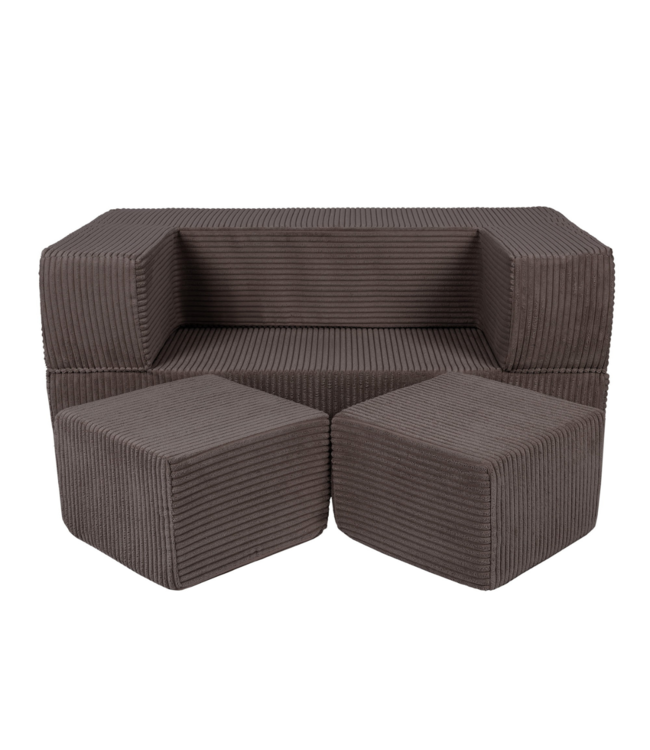Bruine  foam speelbank – creatief en multifunctioneel