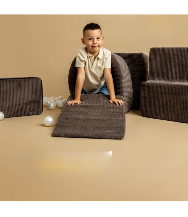 foam blokken set van corduroy in bruin – veilig en stijlvol