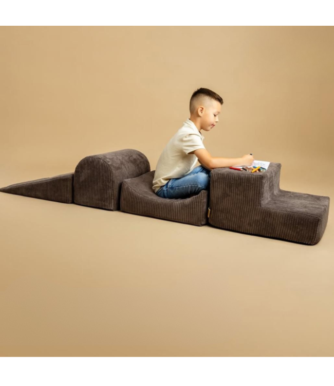 foam blokken set van corduroy in bruin – veilig en stijlvol