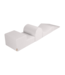 Witte foam blokken set van zachte teddystof – 4-delig kinderspeelgoed