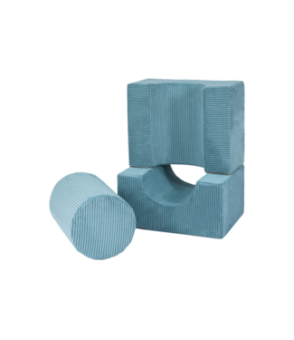 MeowBaby Foam blokken 3-delig Explorer |Turquoise