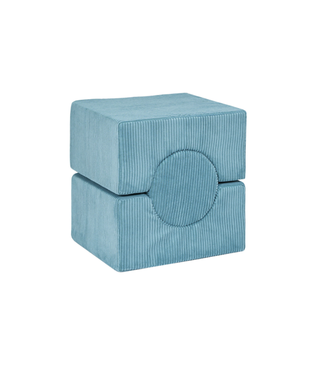 Foam blokken set Explorer | Turquoise velvet ribstof | 3-delig