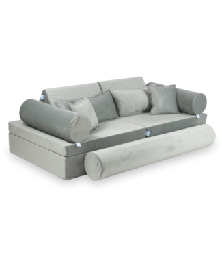 Mimii Luxe montessori  speelbank velvet  | Grijs