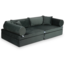 Luxus Montessori Spielsofa aus Schwarz Velvet – modulares Set