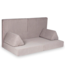 Lichtroze modulaire speelbank met waffle corduroy hoes