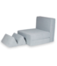 Modulaire speelbank grijs met waffle corduroy hoes