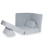 Modulaire speelbank grijs met waffle corduroy hoes