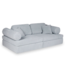 Modulaire speelbank grijs met waffle corduroy hoes