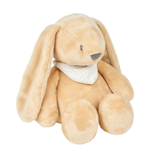 Nattou Knuffelkonijn Sleepy met hartslag en lamp   | Lichtbruin