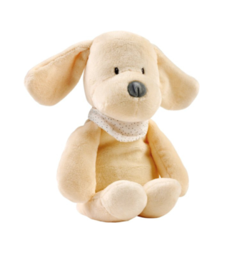 Nattou Knuffel hond Sleepy met hartslag en lamp   | Lichtbruin