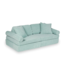 Montessori mini play sofa comfort waffle licht mint – compact & zacht