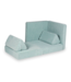 Montessori mini play sofa comfort waffle licht mint – compact & zacht