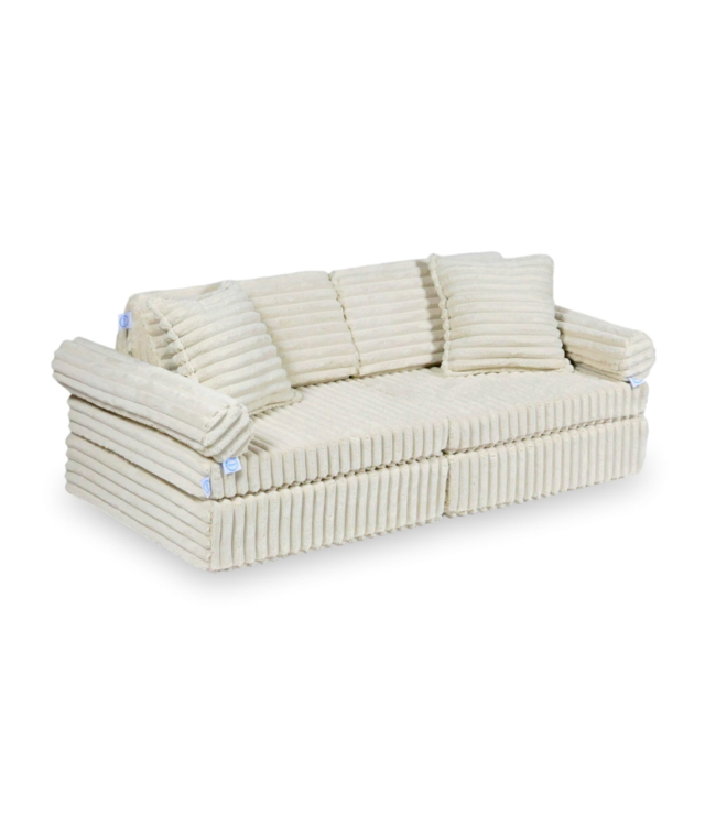 Montessori mini kinderbank  beige – comfortabel, veilig en modulair