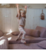 Montessori mini speelbank  Waffle lichtroze – zacht, compact en creatief