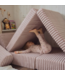 Montessori mini speelbank  Waffle lichtroze – zacht, compact en creatief