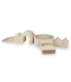 Foam speelset beige– 6-delig softplay klimtoestel met ballenbak – zachte 100% polyester bekleding