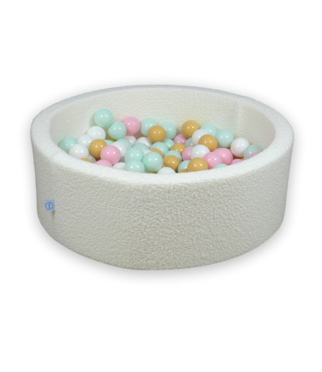 XXL foam speelset met ballenbak in zachte teddystof