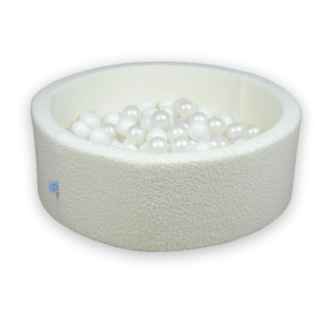 XXL foam speelset met ballenbak in zachte teddystof