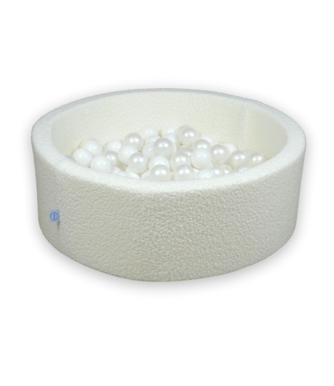 XXL foam speelset met ballenbak in zachte teddystof