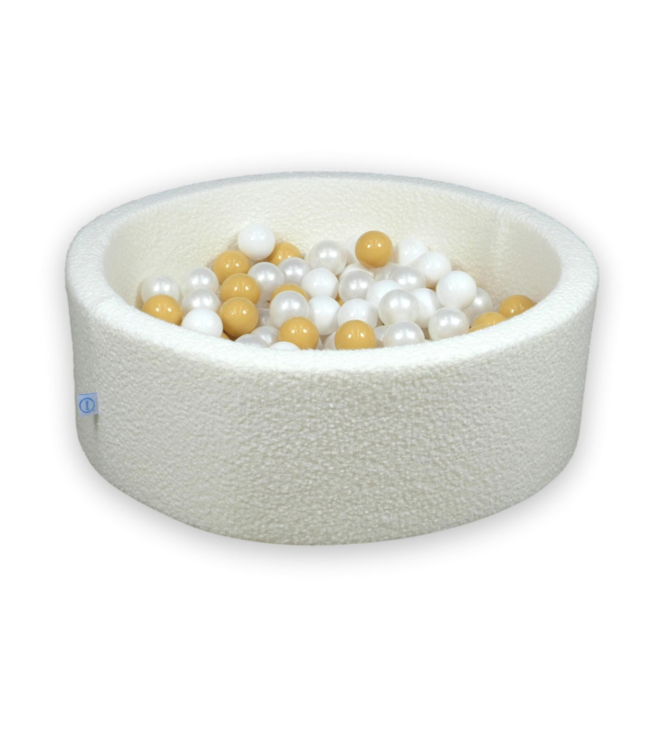 XXL foam speelset met ballenbak in zachte teddystof