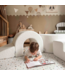 XXL foam speelset in soft beige velvet met ballenbak voor peuters