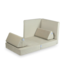 Ecru modulaire mini speelbank van zacht schuim en luxe velvet stof