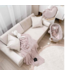 Ecru modulaire mini speelbank van zacht schuim en luxe velvet stof