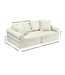 Gouden modulaire mini speelbank van zacht schuim en luxe velvet stof