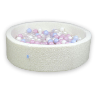 Mimii White teddy ball pit with 400 balls – Safe & stylish