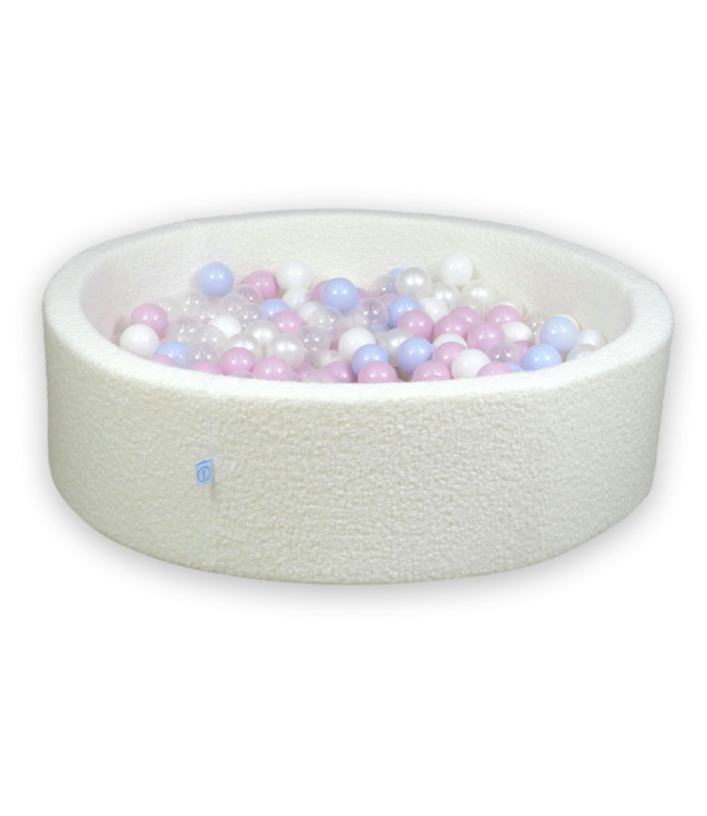 Ballenbak teddystof 110x30 cm met 400 ballen