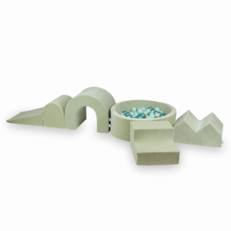 Mimii Foam speelset met ballenbak XXL| Mint