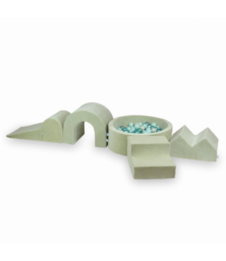 Mimii Foam speelset met ballenbak XXL| Mint