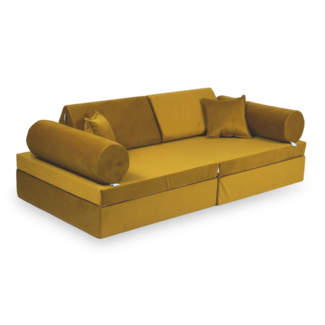 Mimii Comfort Montessori Play Sofa Velvet | Gold